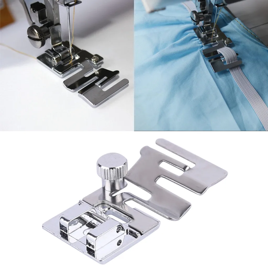 1pc Elastic Cord Band Fabric Stretch Domestic Sewing Machine Foot Presser Parts Hemmer Foot