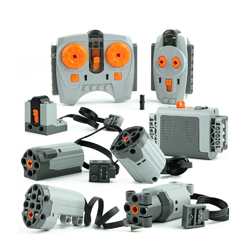 

Legoinglys technic High quality Technical Power Functions Polarity Switch Servo Motor Speed Remote Control Receiver Battery Box