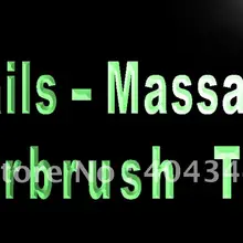 LK130-гвозди массаж Аэрограф Тан светодиодный знак неонового света