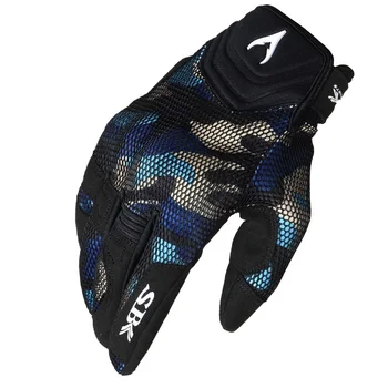 

2019 New SBK Motorcycle gloves Summer breathable cycling locomotive off-road Motorbike glove camouflage touch screen 5 colors