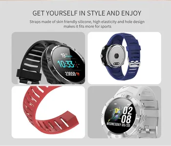 

2020 DT08 Round FullTouch Screen IP67 Waterproof Heart Rate Monitor Sport SmartWatch for band 3 bracelet bip amazit