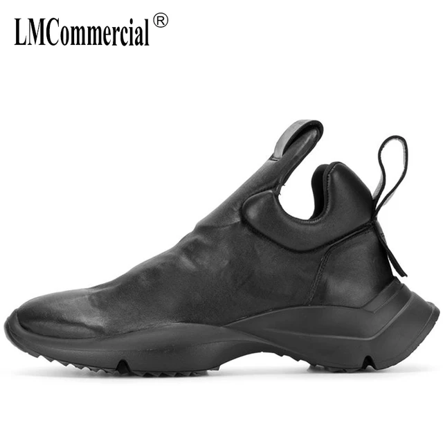 US $76.68 Men's high top real leather casual shoes autumn winte chelsea boots men cowhide cowboy boots mens h