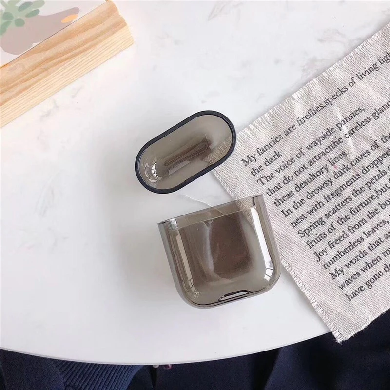 Чехол для Airpods милый чехол мультяшный защитный жесткий прозрачный беспроводной
