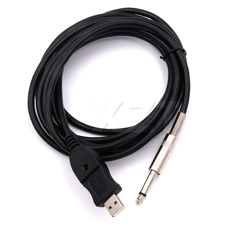 White Usb Guitar Link To 6.3mm Jack Cable Adapter For Mac White Usb Guitar Link To 6.3mm Jack Cable Adapter For Mac