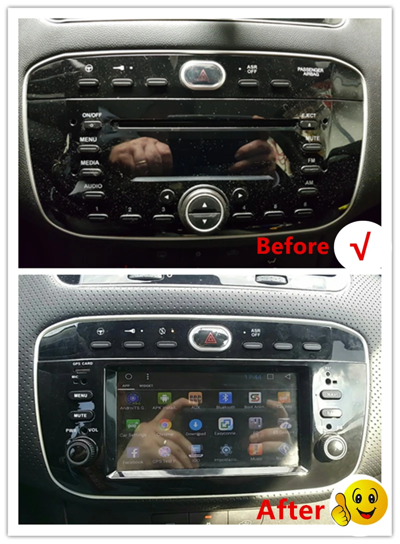 Android 7,1 автомобильный Радио gps Навигация стерео для Fiat Grande Punto Linea 2012- авто аудио DVD мультимедиа головное устройство Bluetooth