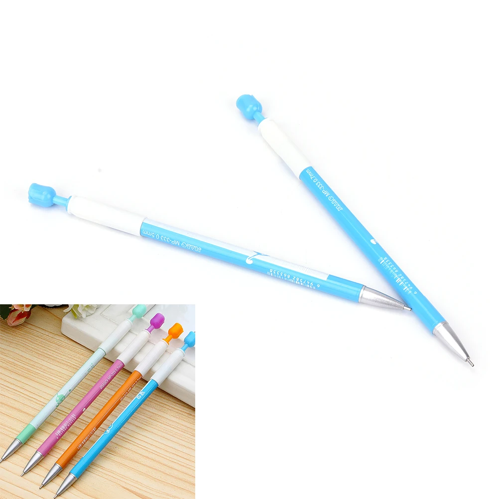 2Pcs 0.5+0.7mm Mechanical Rose Pencil Automatic Pen Writting Pencils School Supplies Drop Shipping