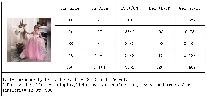 Детские платья для девочек, вечерние платья с единорогом, элегантный костюм принцессы Эльзы, длинное летнее платье для девочек на выпускной, fantasia infantil vestido, размеры от 4 до 10 лет