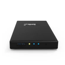1 piece universal mutifunctional hdd caddy (wifi router,repeater) hard disk caddy cases USB 3.0 sata hdd enclosures blueendless