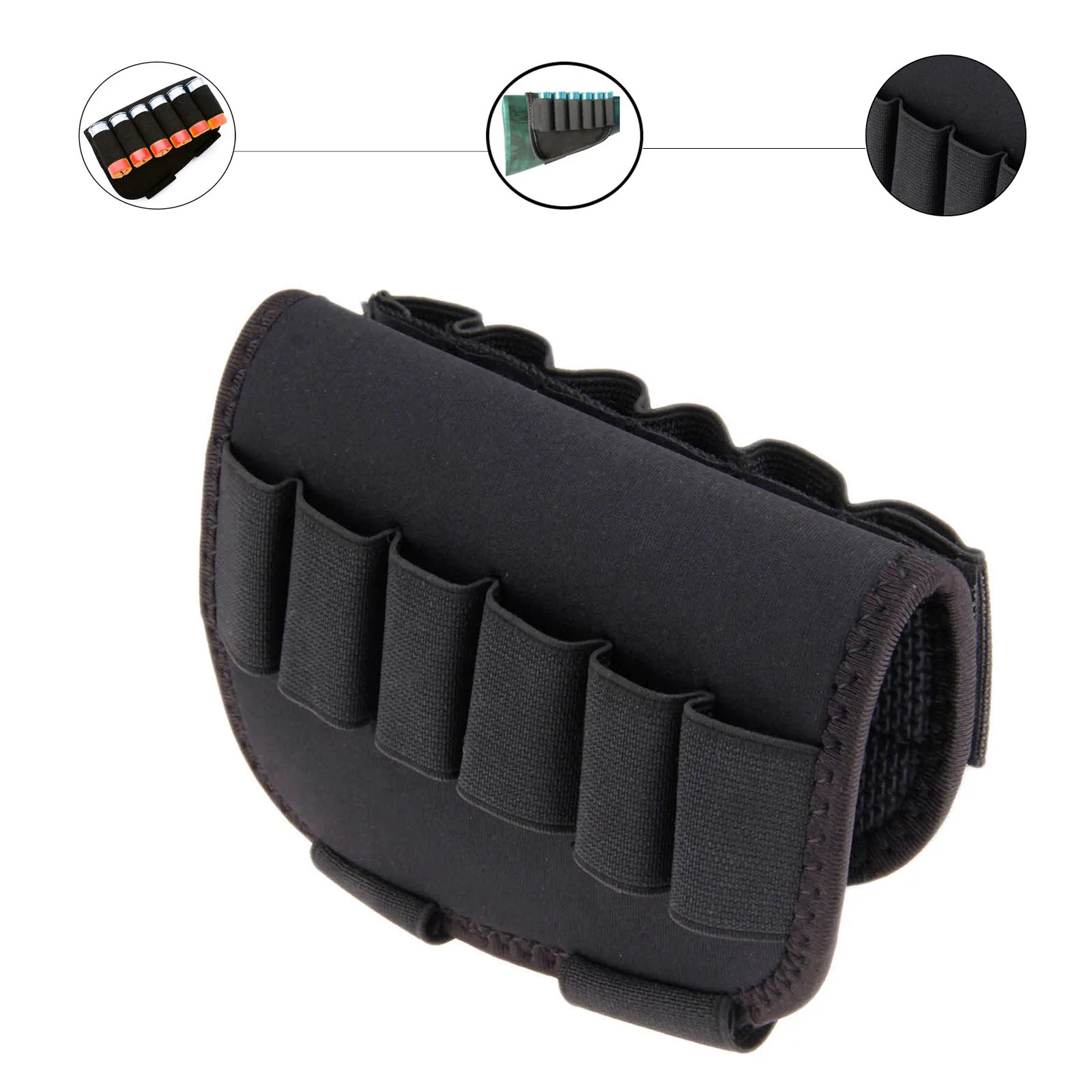 Tactical Bag Nylon Military Cheek Rest Pouch Hunting Buttstock Holder
