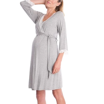 

2019 New Women Maternity Dress Mother Nursing Nightgown Breastfeeding Sleepwear