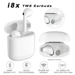 TWS i8X беспроводные Bluetooth наушники i8X Bluetooth наушники i7S TWS с зарядным устройством bluetooth-гарнитура для всех смартфонов iPhone