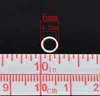 DoreenBeads Zinc metal alloy Closed Soldered Jump Rings Round Silver Plated 6mm( 2/8