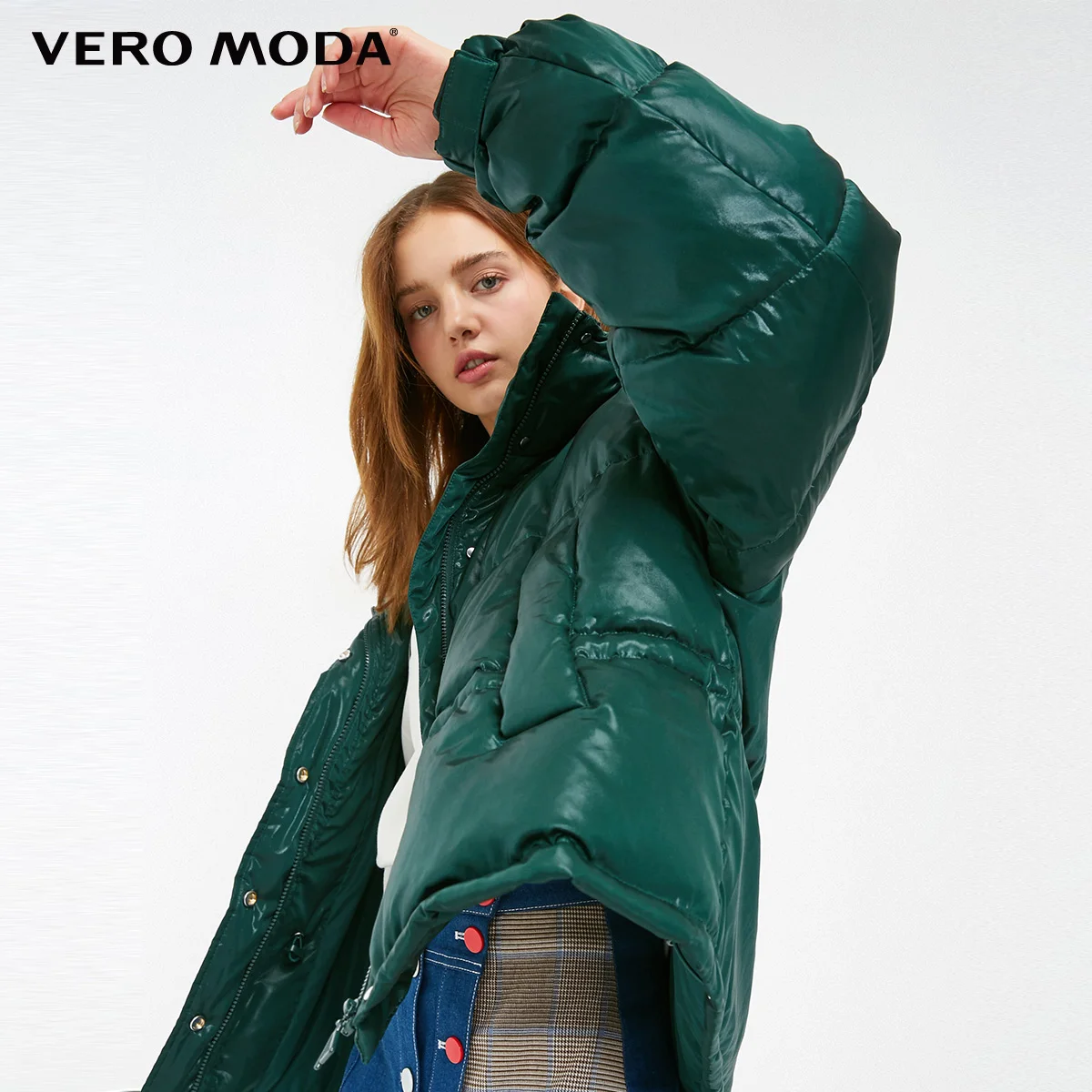 Vero Moda Новый 80% белый пуховик с капюшоном для женщин | 318423510|Пуховики|