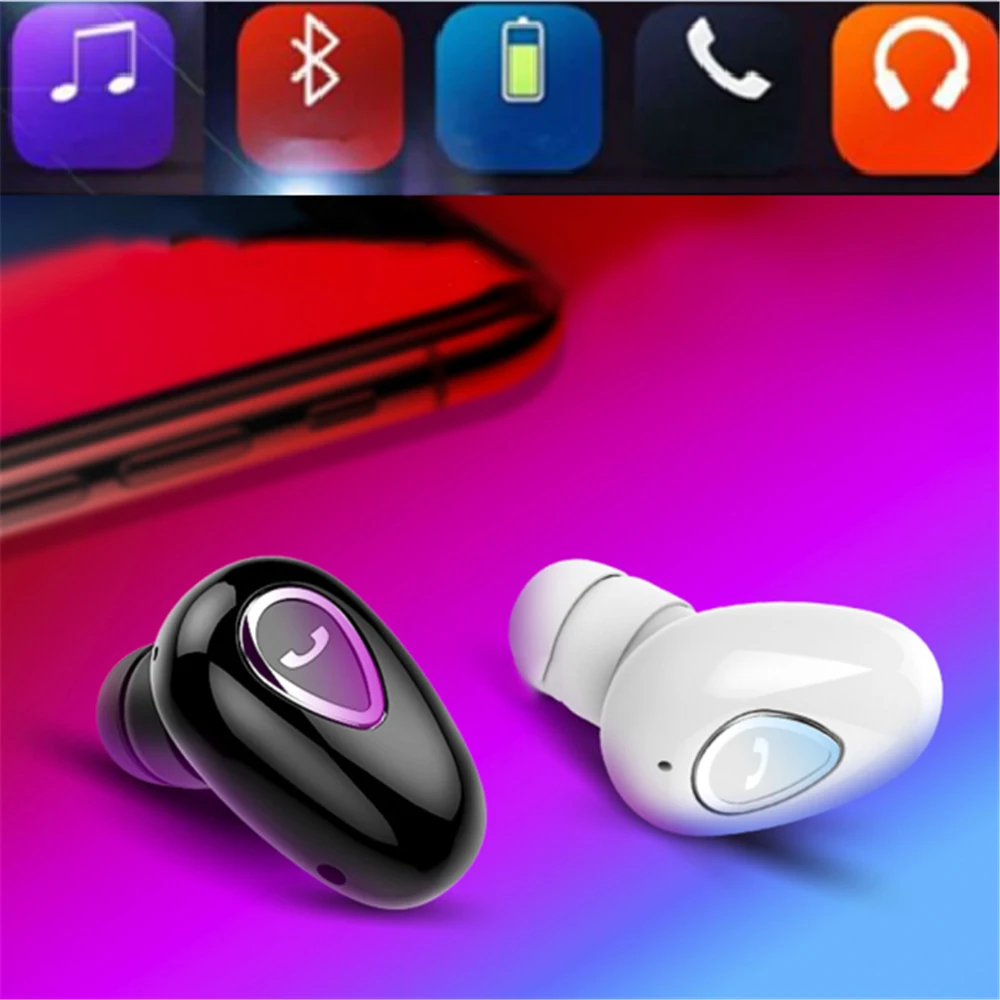 Новый Беспроводной Bluetooth V4.1 мини невидимый наушники-вкладыши гарнитура наушники