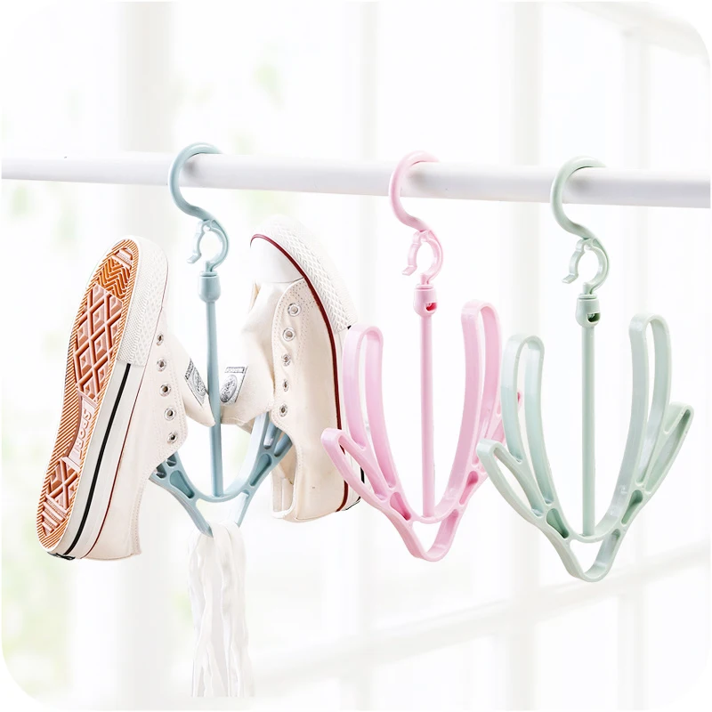 

Drying Rack Shoe Rack Stand Hanger Organizer Good Hooks Plastic Shoes Drying Rack Shoes Hanging Storage Shelf for Outdoor