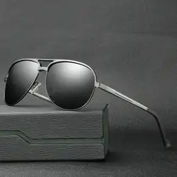 Оригинальные брендовые дизайнерские солнцезащитные очки мужские поляризованный, Алюминиевый, магниевый очки для вождения Красочные