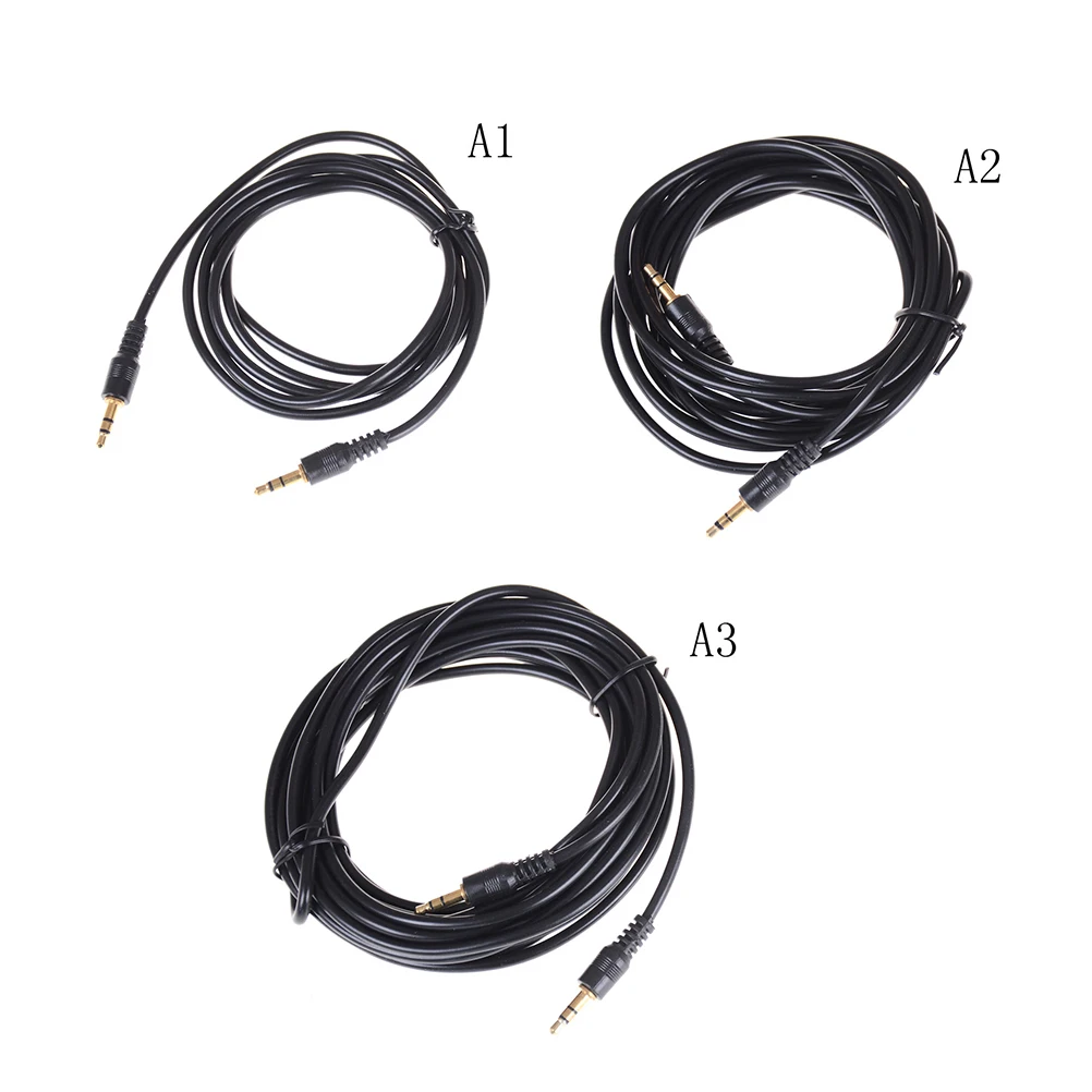 

1pc 1.5/3/5M 3.5mm Male to 3.5mm Jack Male AUX Audio Stereo Headphone Cable Auxiliary Cord For Earphone Car Speaker