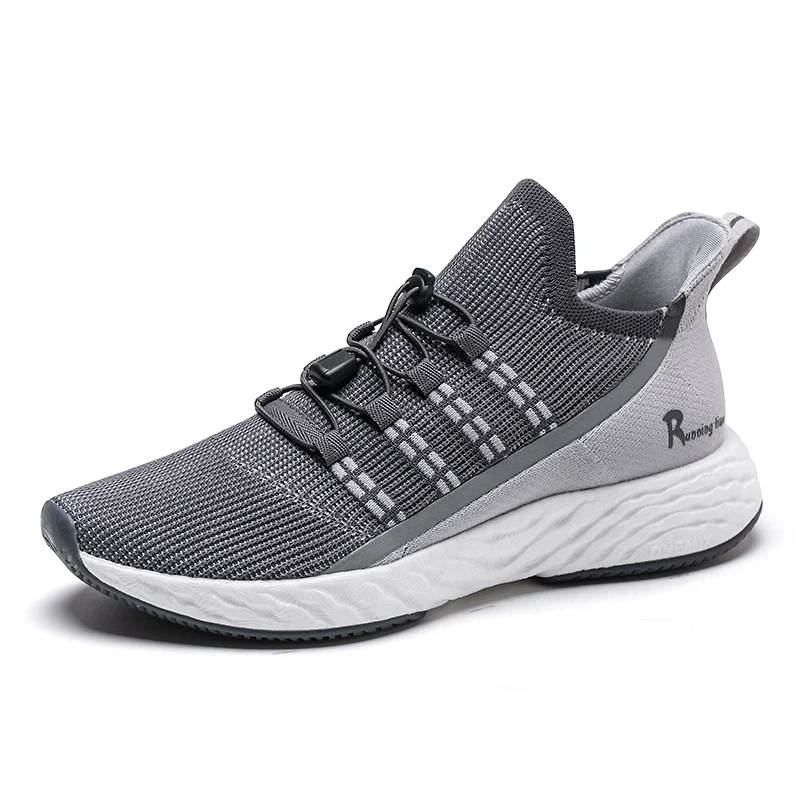 ONEMIX, Вулканизированная теннисная обувь, мужские кроссовки, летние кроссовки, легкие, светоотражающие, ультра, увеличивающие рост, для спорта на открытом воздухе, повседневная обувь - Цвет: Dark Gray