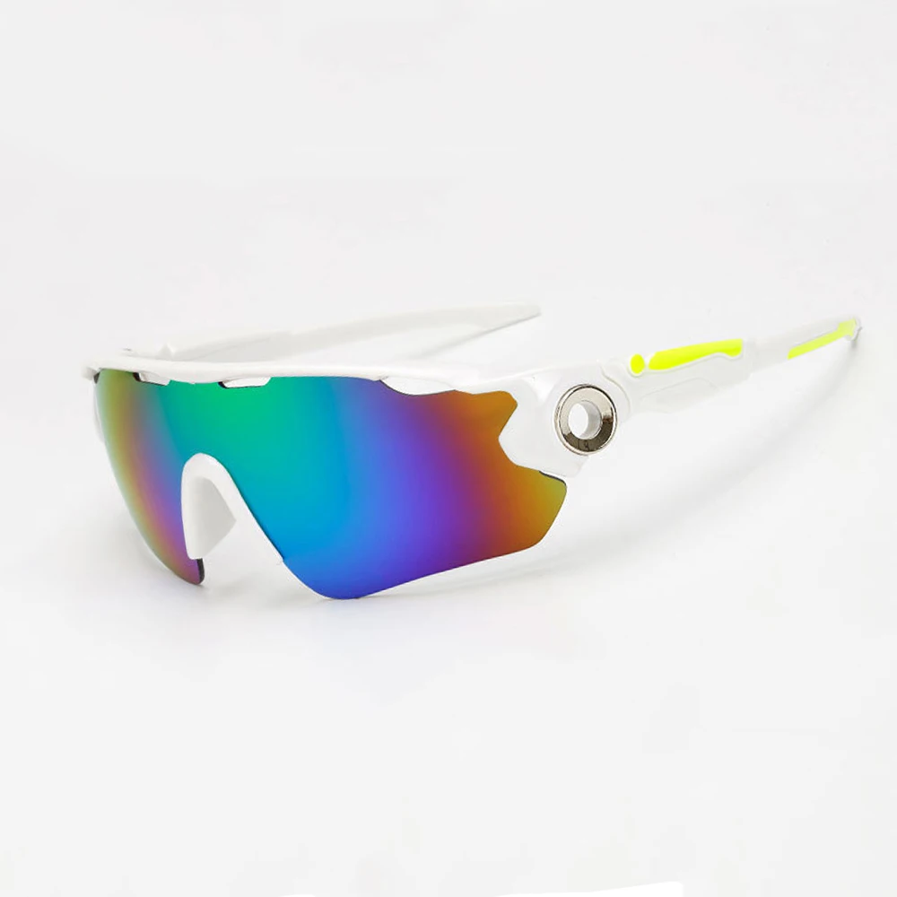 Велосипедные очки UV400 для мужчин и женщин, велосипедные очки, очки MTB, спортивные солнцезащитные очки для пеших прогулок, рыбалки, бега, ветрозащитные очки gafas - Цвет: C06 White Green