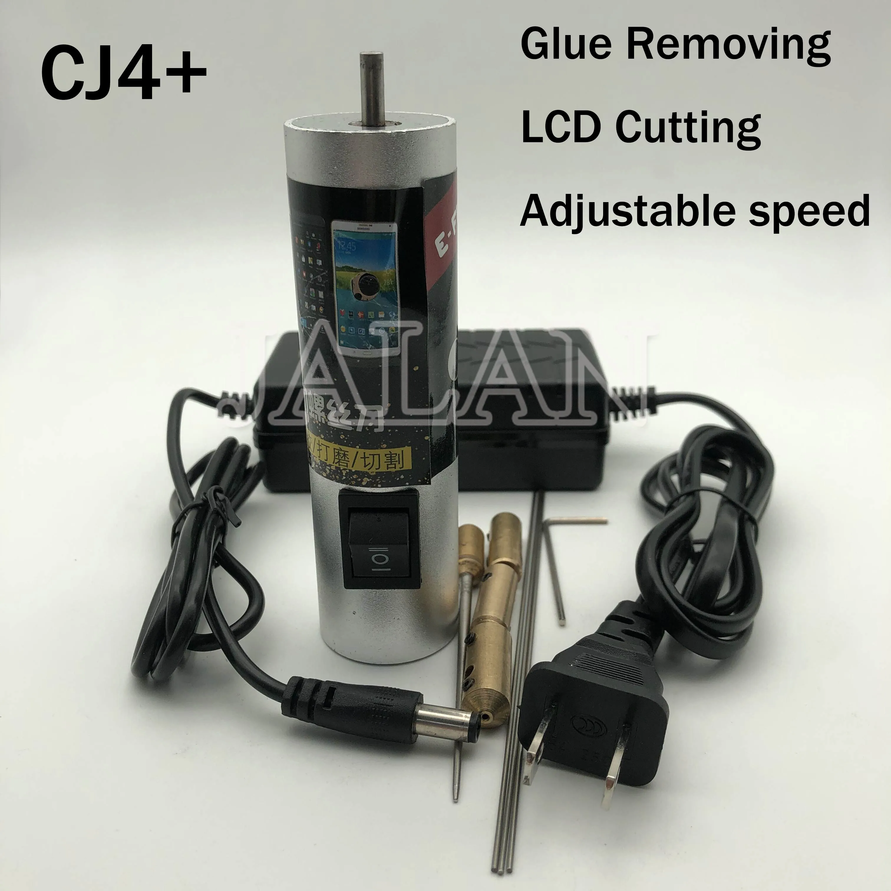 

CJ4+ 0.2mm 3mm ultra-thin copper head glue remover tool for oca dry glue adjustable speed LCD screen cleaning machine