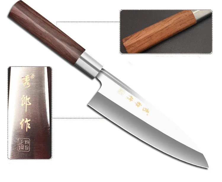Высококачественный профессиональный нож шеф-повара из нержавеющей стали с ивовой окантовкой, ножи для кости лосося, острый Филейный Нож для рыбы