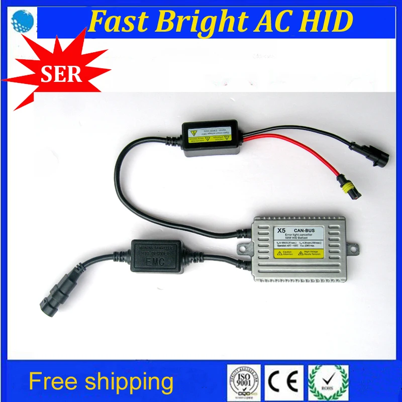 Super Bright HID Ballast 12V High Power DLT X5 55W CANBUS AC Slim Xenon