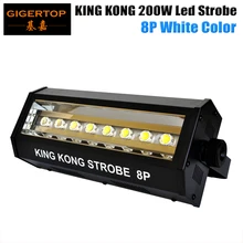 Kingkong Strobe Light 8 P белый Цвет мини Размеры 3PIN DMX512 в/out разъем ЖК-дисплей Дисплей Вентилятор охлаждения 8x20 Вт Tyanshine