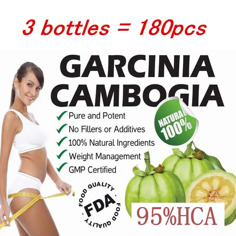 3 PACKS Pure garcinia cambogia extract 95 HCA slimming products font b loss b font font