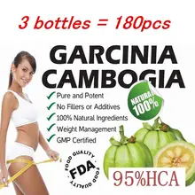 3 PACKS Pure garcinia cambogia extract 95 HCA slimming products font b loss b font font