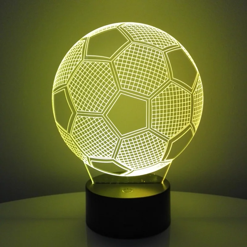 football 3D table lamp