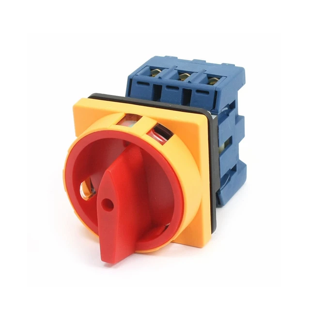 Load circuit breaker rotary switch AC 690V 63A 6 Terminals 3 Poles 3