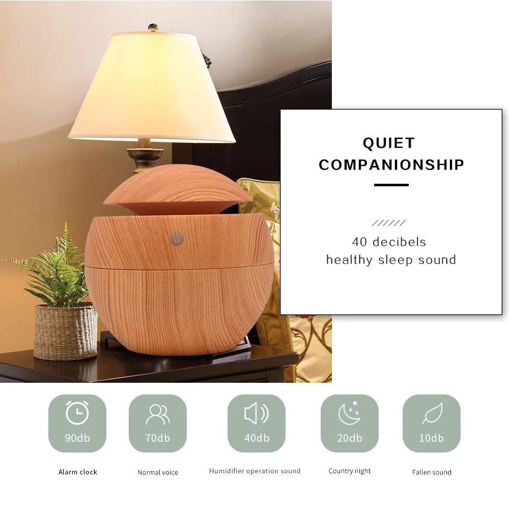 Jual Pivoka Usb Aroma Minyak Esensial Diffuser Ultrasonic Cool Mist Humidifier Air Purifier 7 Warna Perubahan LED Malam untuk Kantor Rumah
