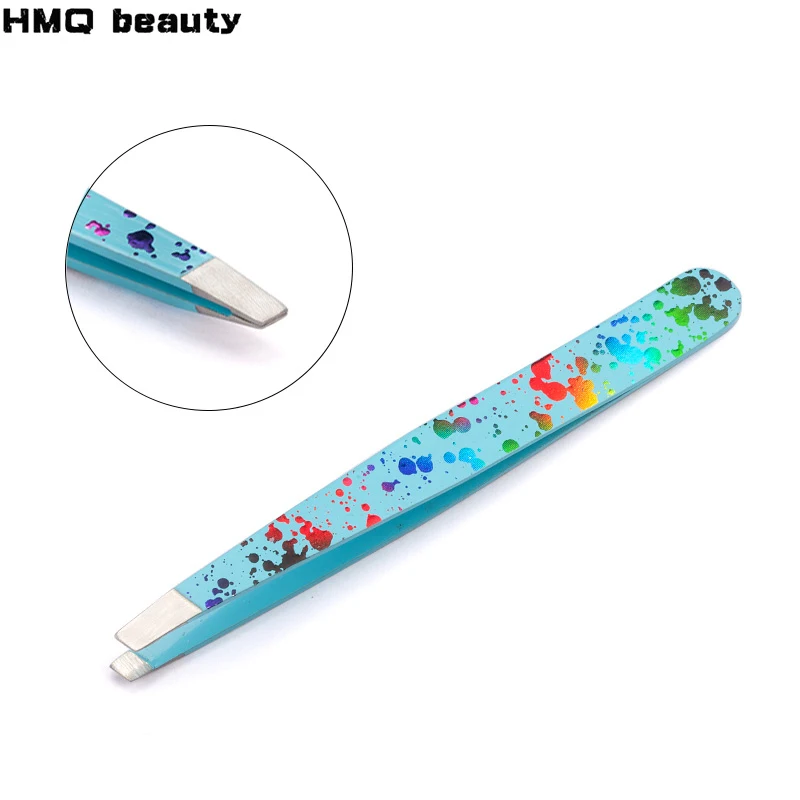 

1pc Blue Eyebrow Tweezer Eyelashes Extension Pinzette Double Eyelid Sticker Application Eyes Hair Removal Tool Make Up