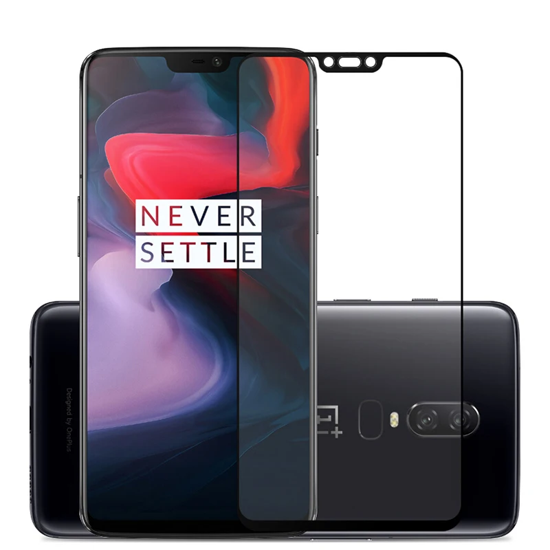 

Oneplus 6 Glass one plus 6 Tempered Glass Film 1+6 Full Cover Screen Protector Glass OP6 2.5D HD Clear Film Glass 6.28''