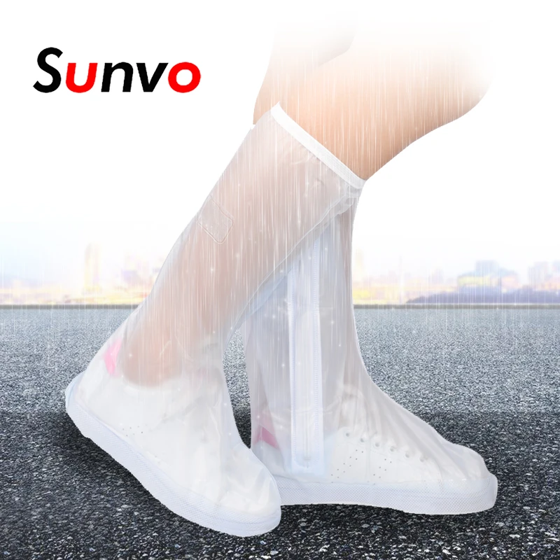 Sunvo длинный чехол для обуви чехлы дождевых сапог мужские и женские
