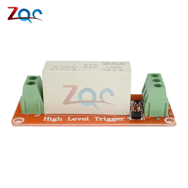 1 Channel SSR Solid State Relay Module High-low Trigger 5A 3