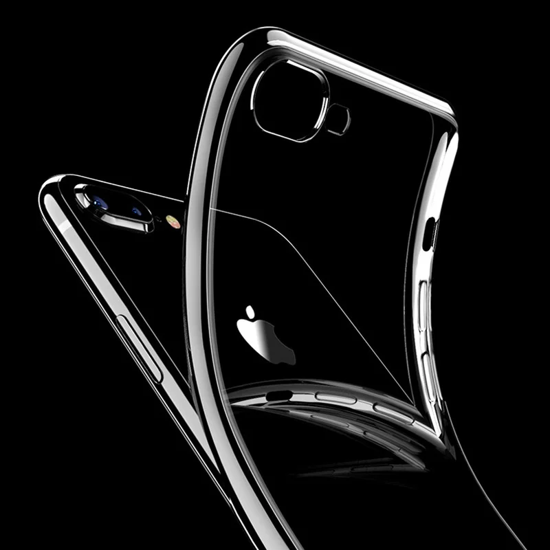 Мягкий силиконовый прозрачный чехол Nephy для iPhone X XR XS MAX 10 6 S Plus 5 5S 5SE 7 8 6splus 7plus 8plus