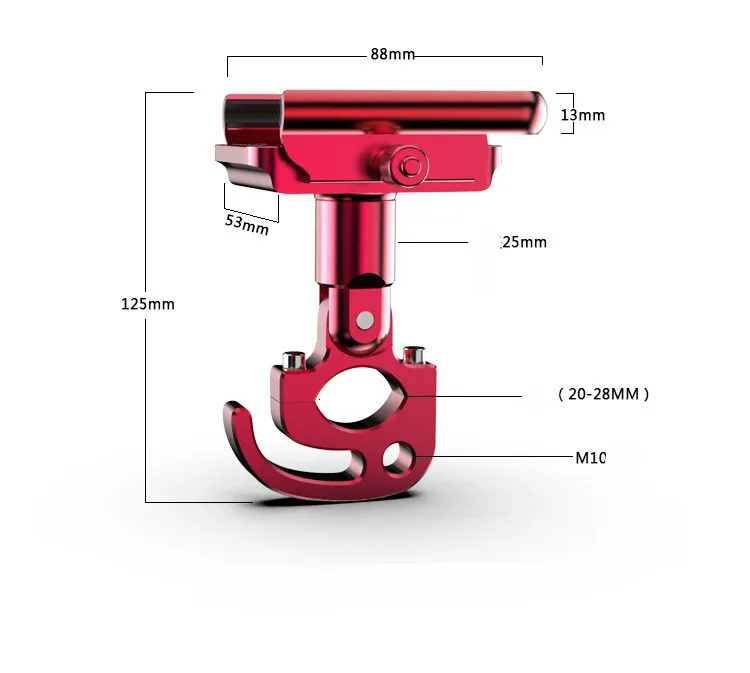 Велосипед алюминиевого мобильного телефона кронштейн 4-6,5 мм дюймов for20-28mm руль МТВ дорожный мотоцикл мотоцикла Универсальный 360 градусов