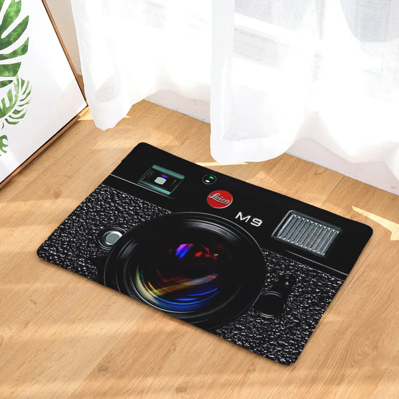  Entrance Anti-Slip Doormat Vintage TV Magnetic Tape Music Cassette R Decor Welcome Pad Water Absorp