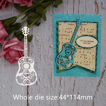 

music guitar Metal steel frames Cutting Dies DIY Scrap booking Photo Album Embossing paper Cards44*114mm