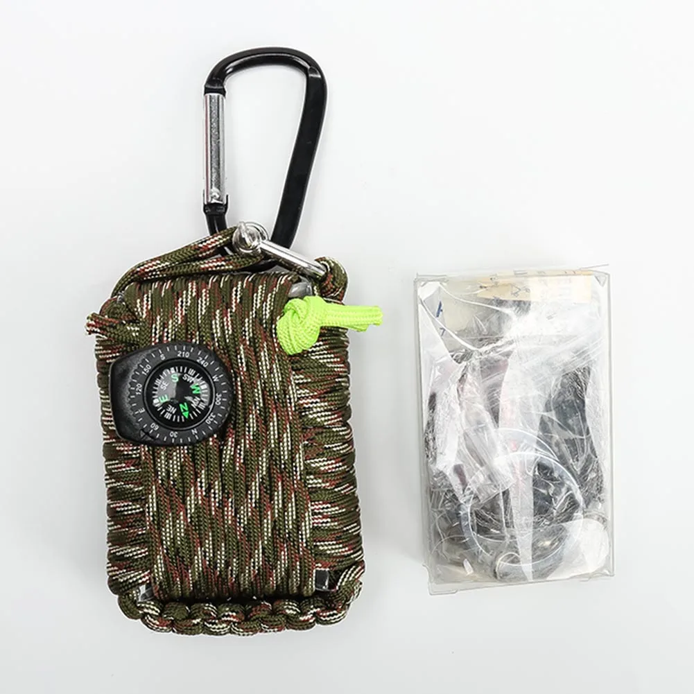 29 En 1 SOS equipo de emergencia campo bolsa de emergencia cuadro de la supervivencia de autoayuda equipo para acampar senderismo seguridad suministros