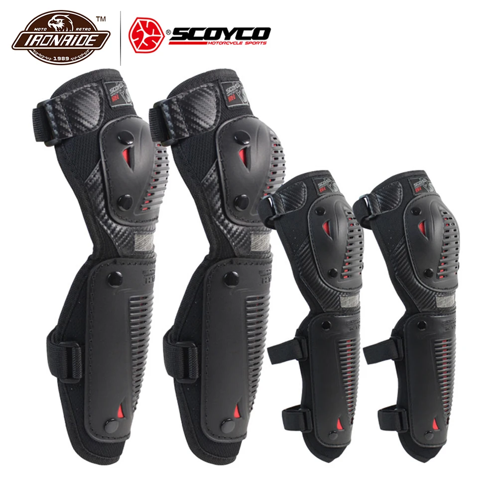 

SCOYCO Motorcycle Knee Pads Elbow Protector Motocross Riding Racing Knee Protector Guard Outdoor Protective Gear Accessories