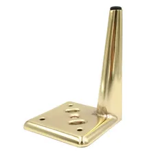 Металлические ножки золотой мебель Поддержка средства ухода за кожей стоп пластина из холоднокатаной Сталь мебельная фурнитура 1/2/4/6/8 шт