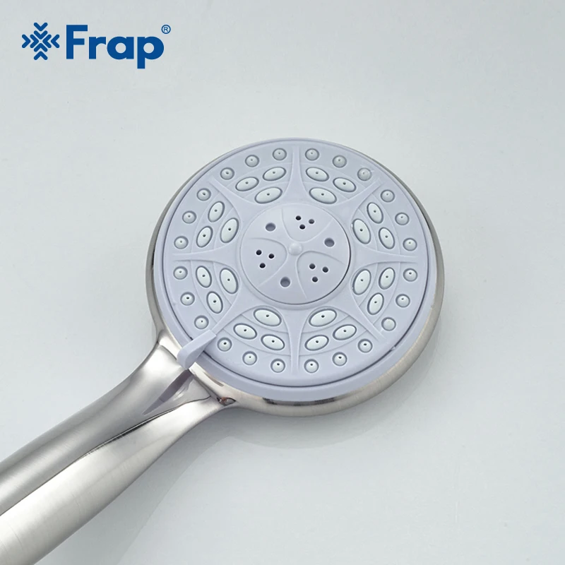 Frap Третий механизм регулировки Круглый ручной душ никель Матовый Дождь спрей аксессуары для ванной комнаты F16-5