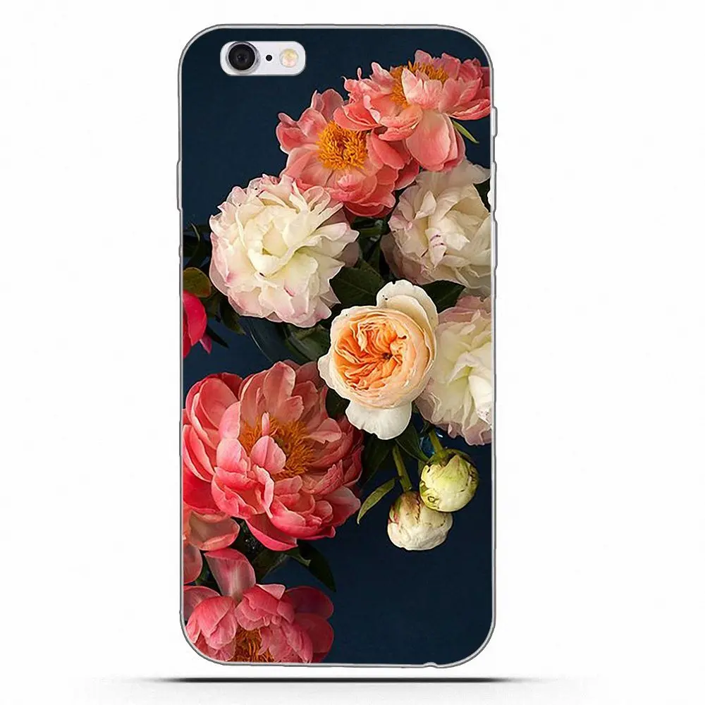 Цветочные фотографии пионов для HTC Desire 530 626 628 630 816 820 One A9 M7 M8 M9 M10 E9 Plus U11 Moto G G2