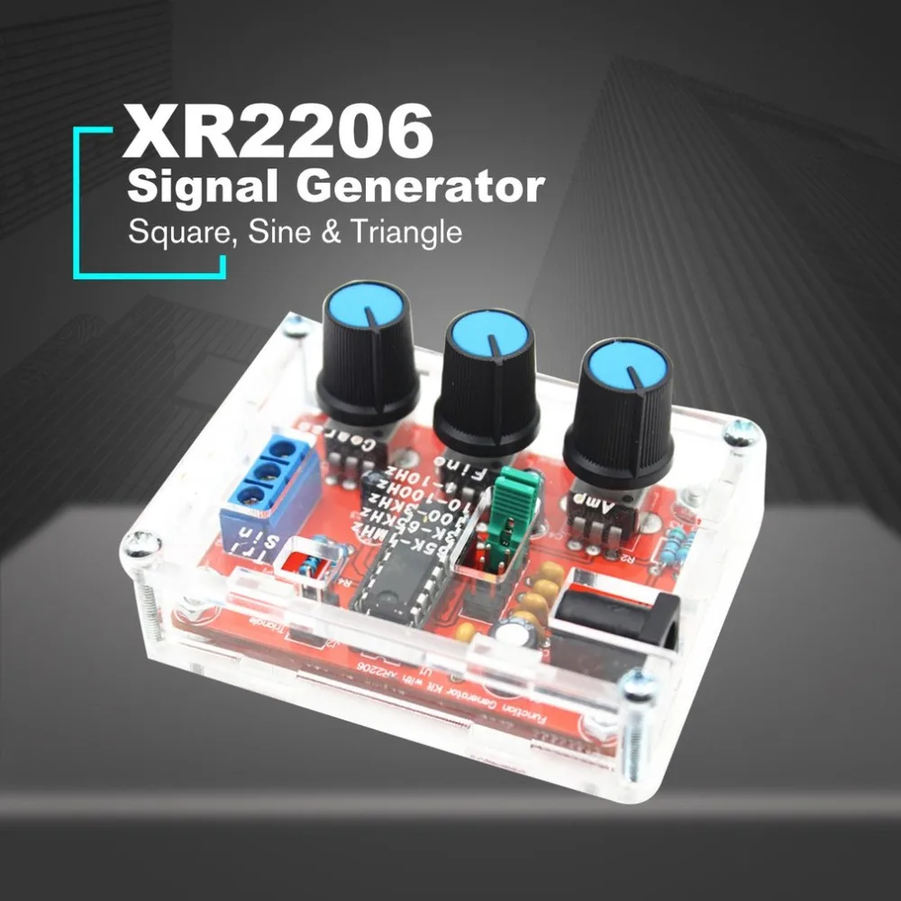

XR2206 Signal Function Generator Synthesizer dds Frequency Pwm Pulse Generator Sine Gerador de Sinal Adjustable Module DIY