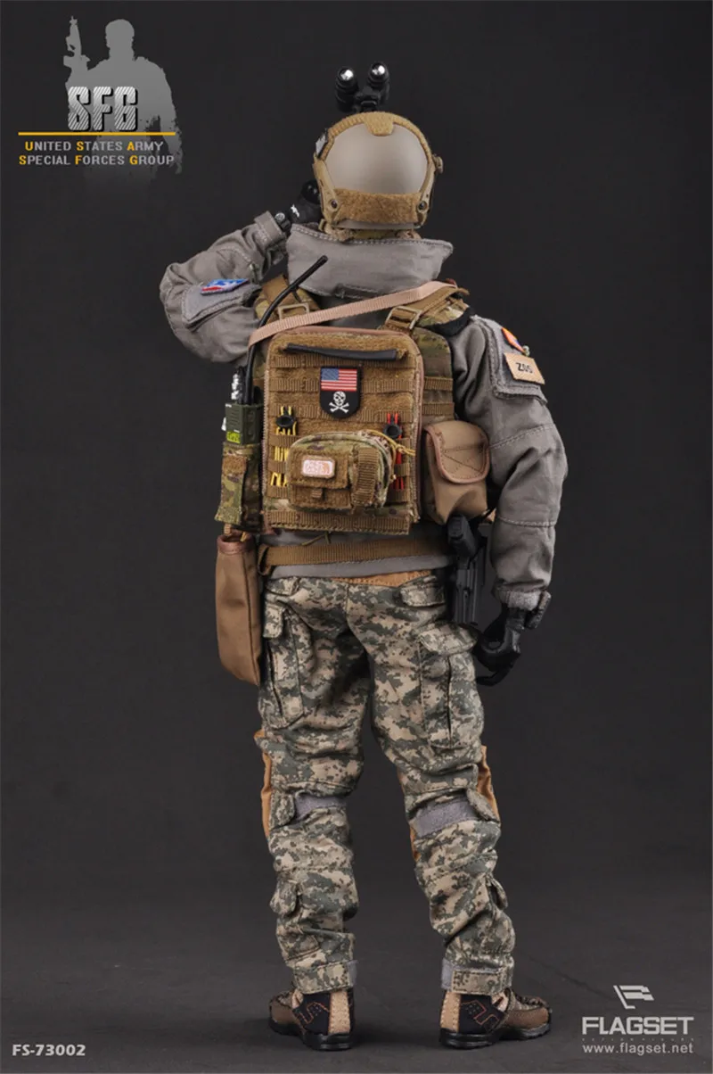 1円～ FLAGSET 1/6 FS-73002 SFG U.S. ARMY SPECIAL FORCE GROPE