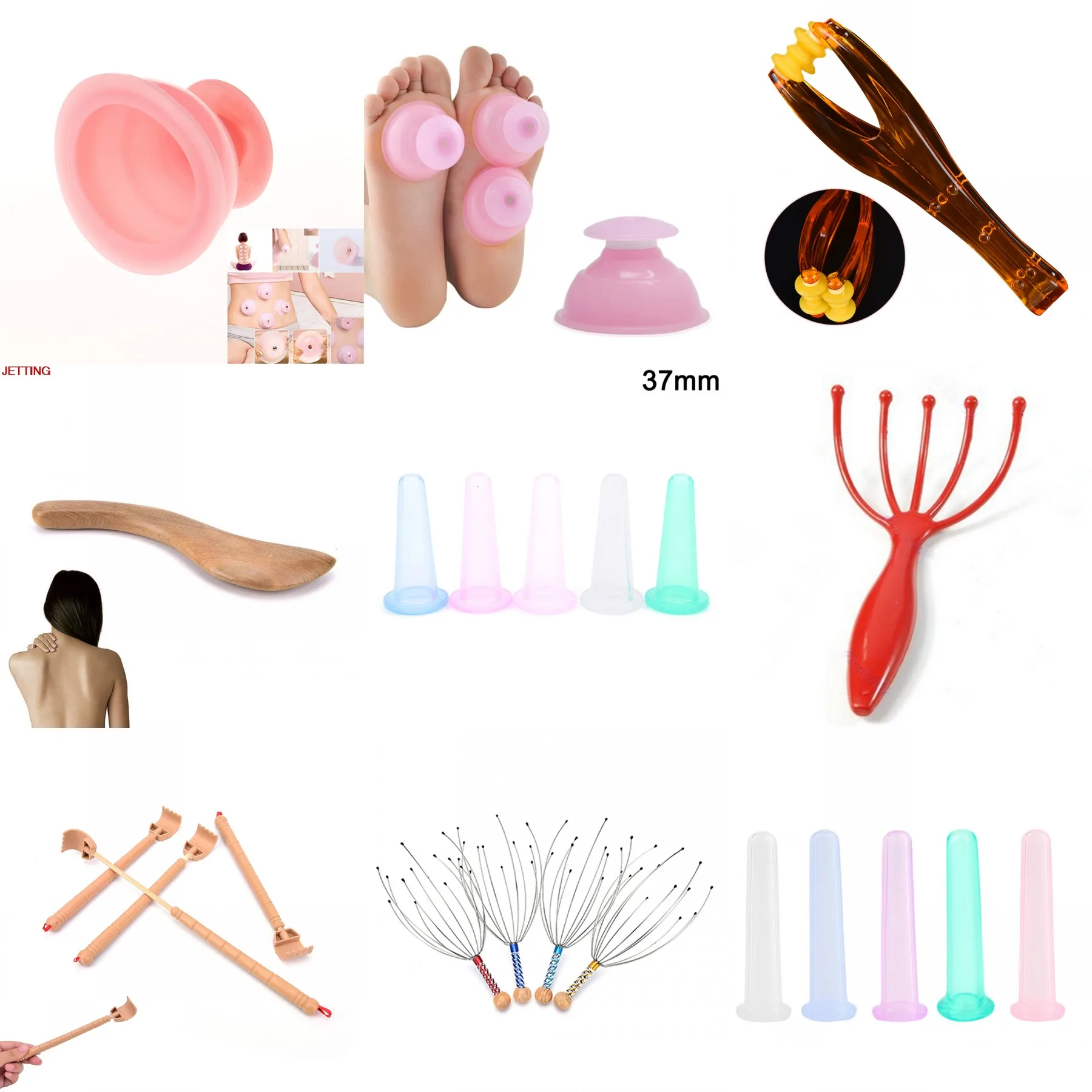 

1Pcs Silicone Family Facial Body Massage Therapy Cupping Cup Set Family Moisture Absorber Anti Cellulite Vacuum Cupping Cups