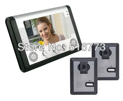 

7 Inch color TFT LCD video door phone 2 to 1, GB-8012M21