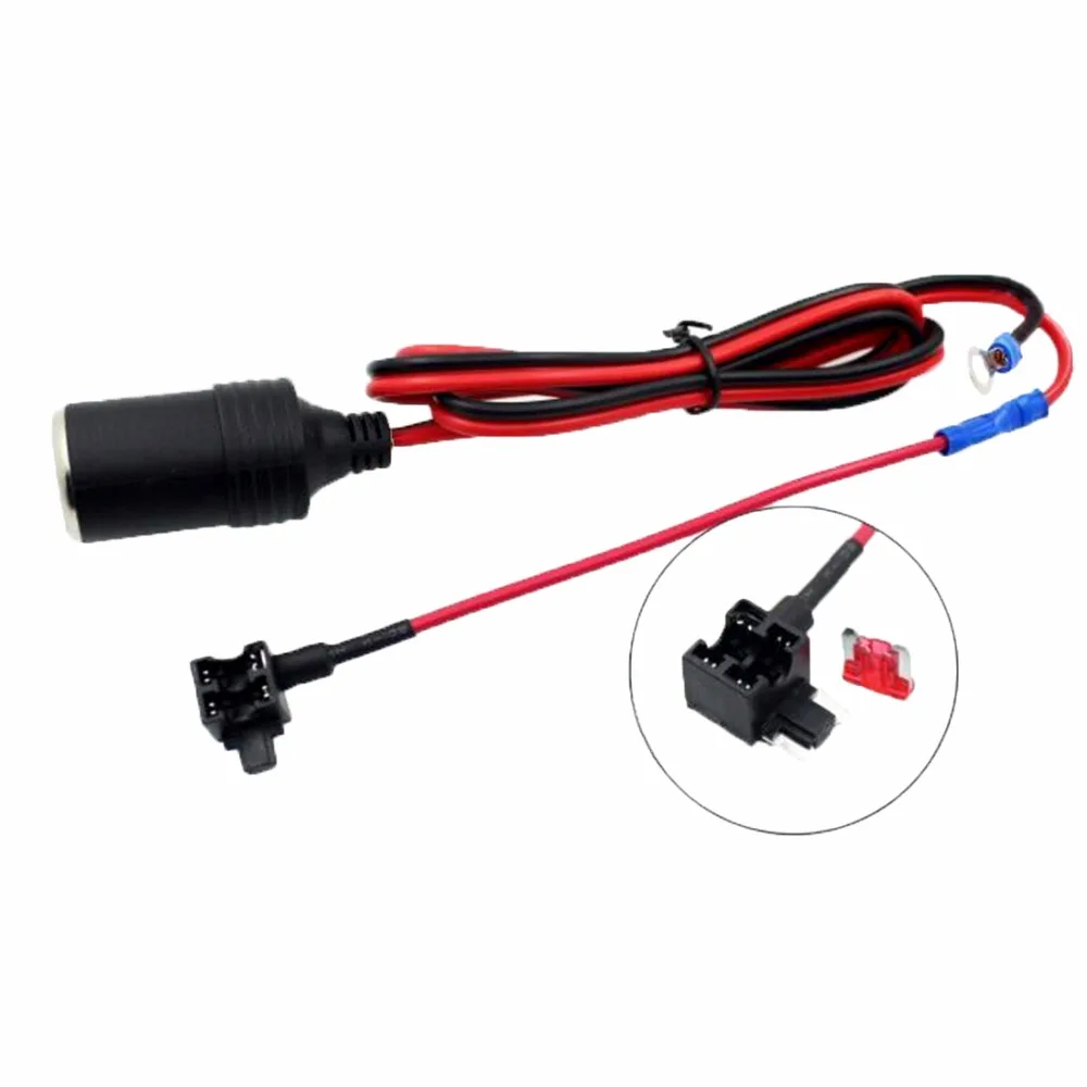 1.5MM Cigarette Lighter Female Socket with 1M Cable + Car Take Electrical Appliances Fuse Box
